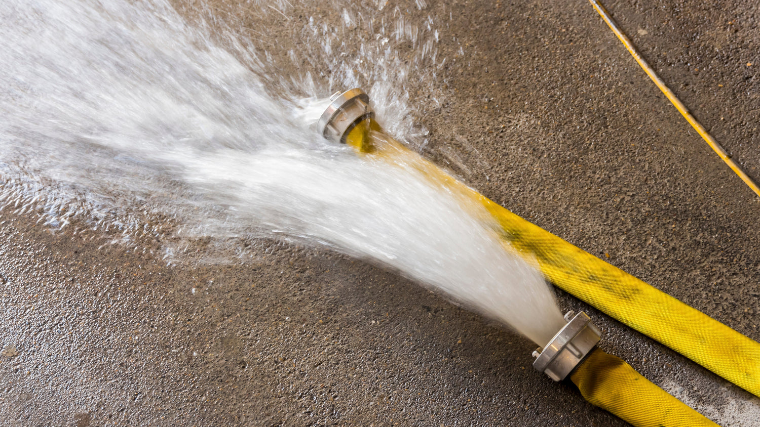 Wasser wird abgepumpt