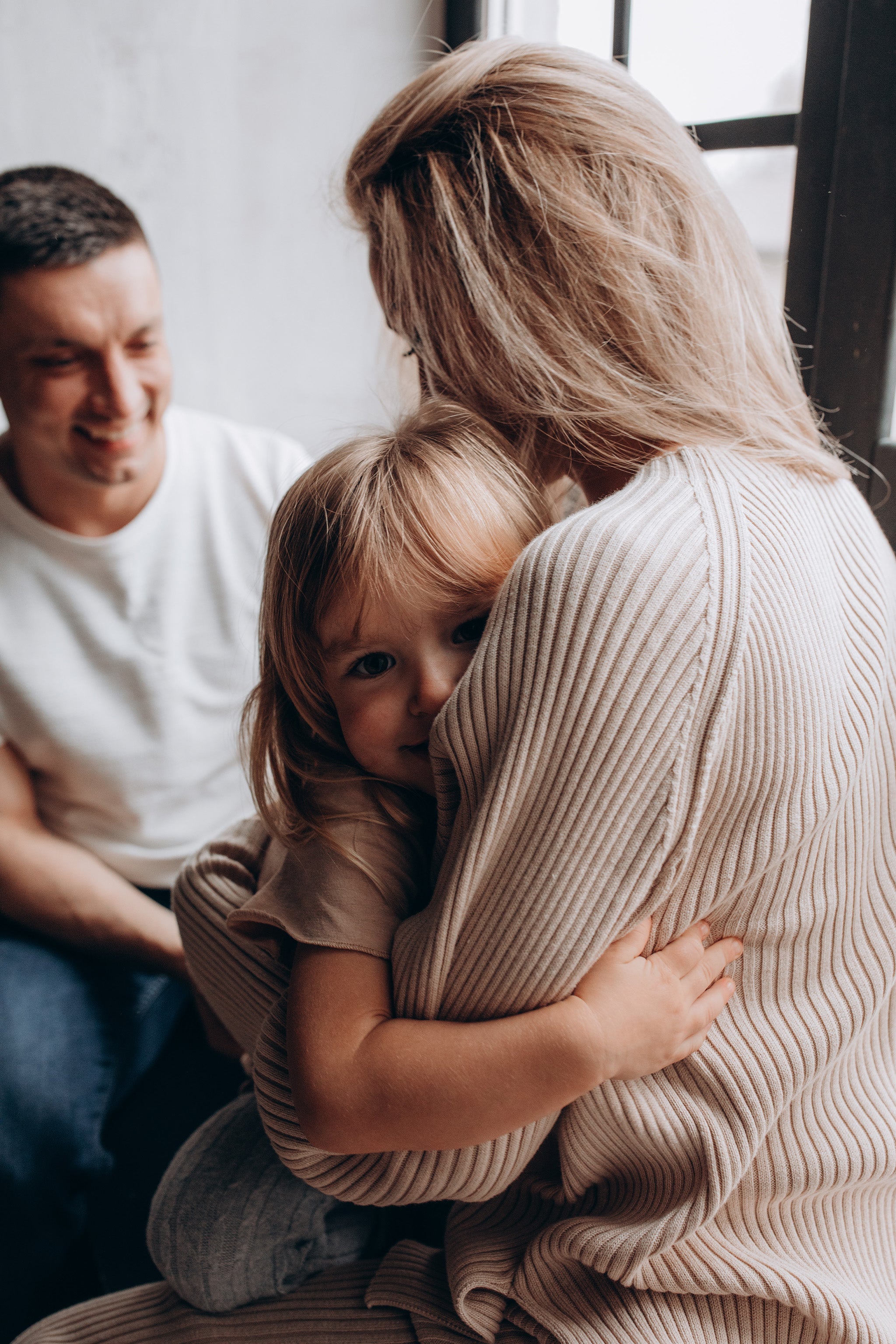 glückliche junge Familie