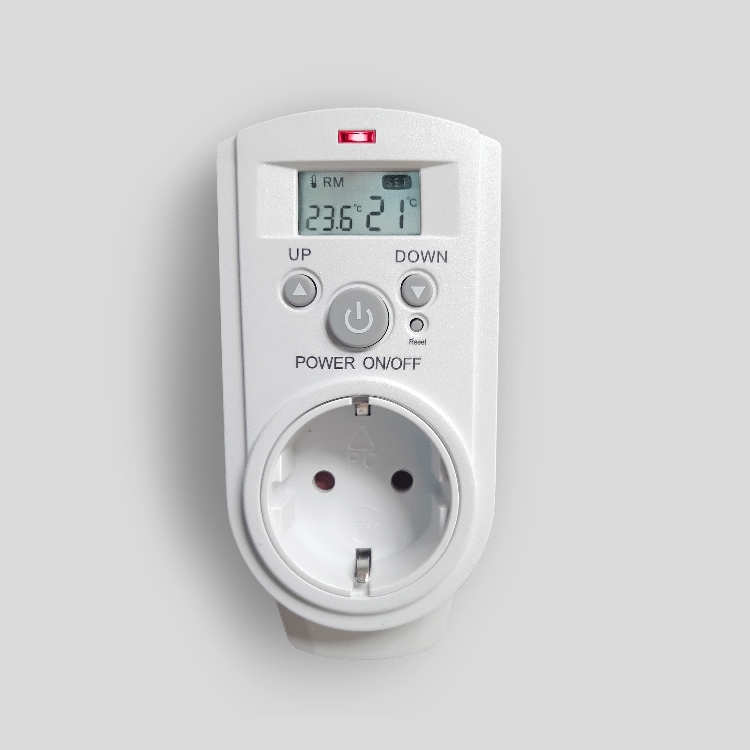 Digital Steckdosenthermostat TCU 530 | Infrarotheizung - Frontansicht
